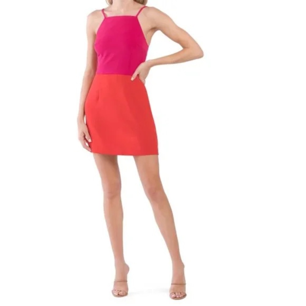 NWT French Connection Whisper Light Colorblock Mini Dress